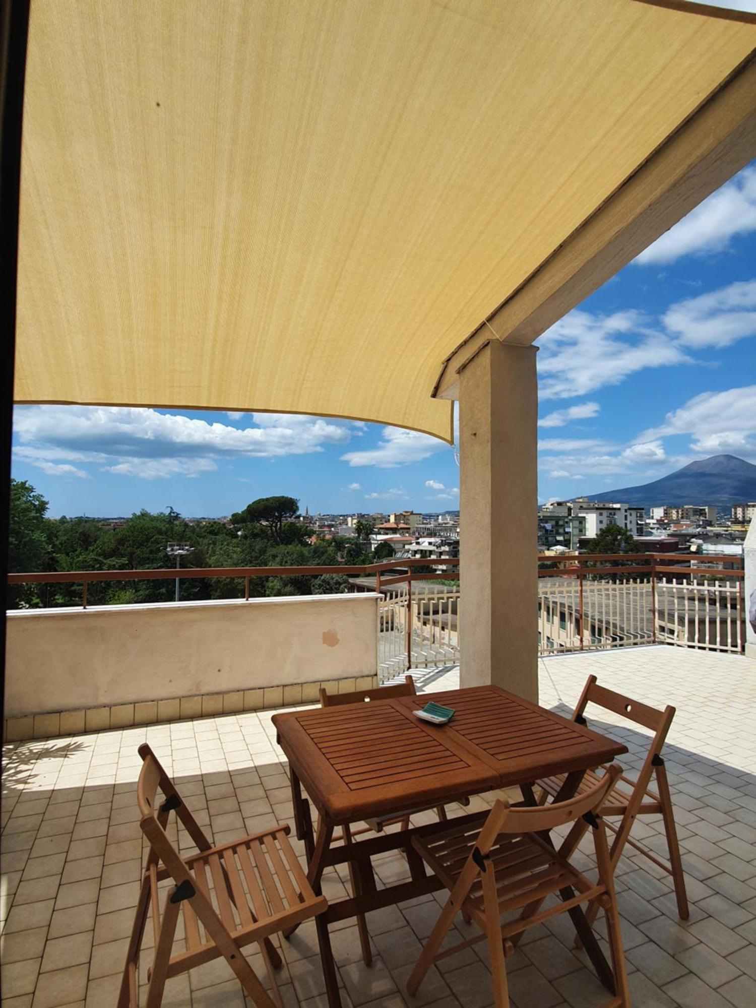 Renovated Loft With Vesuvio View Terrace Daire Scafati Oda fotoğraf